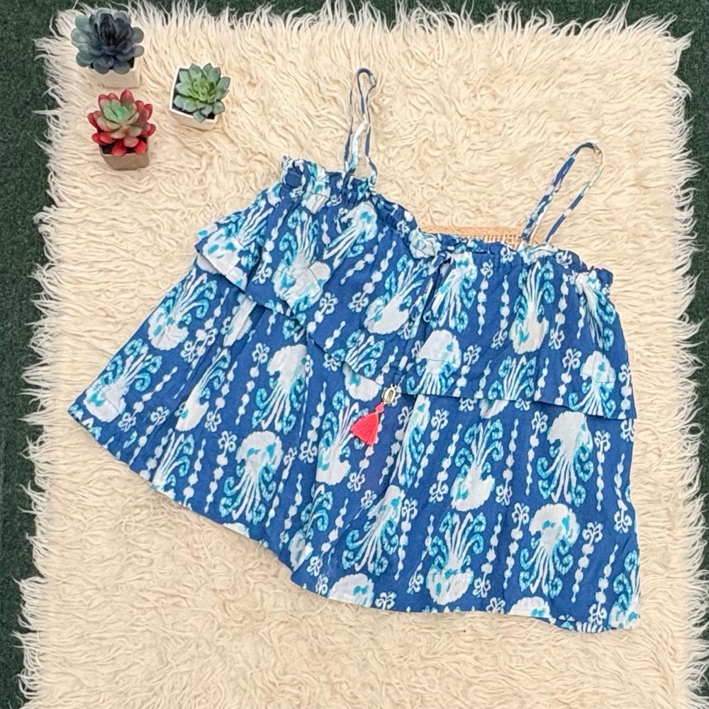 Lilly Pulitzer Get In Line Jellyfish Mays Top